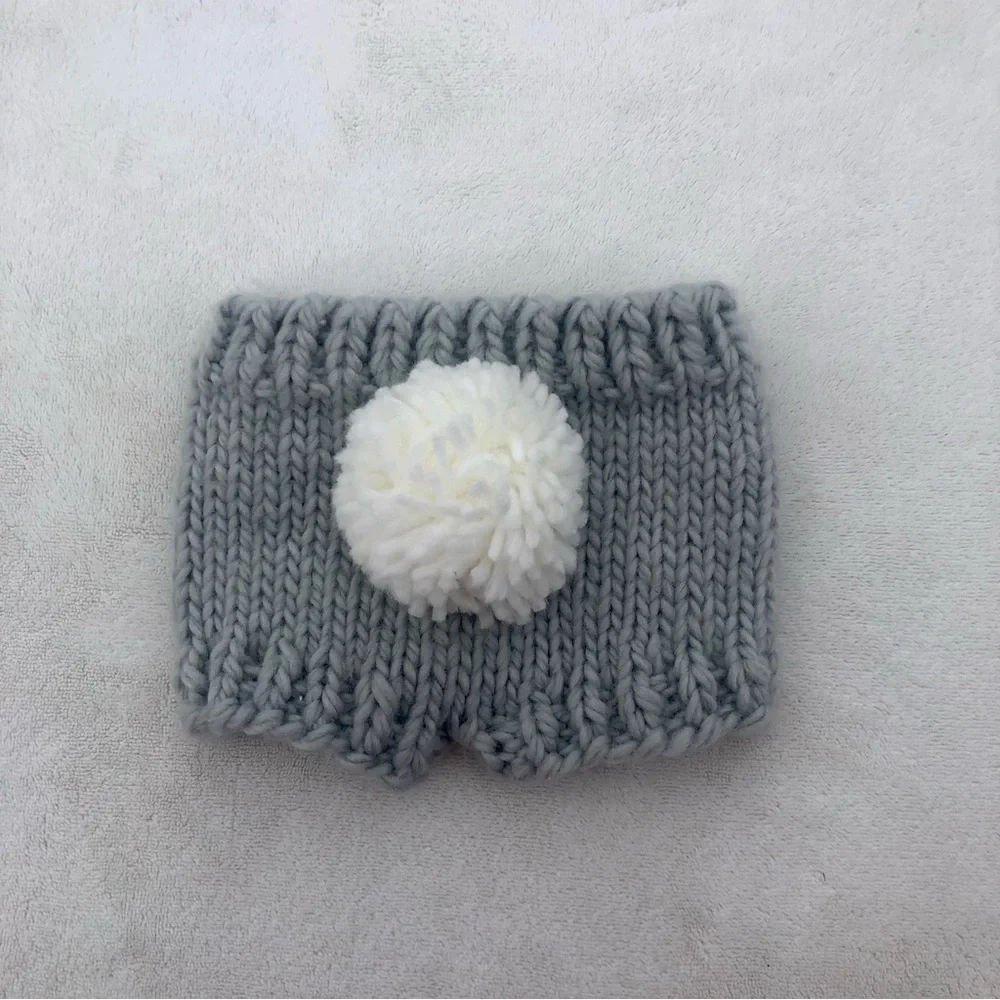 Newborn Shorts Crochet Knit Easter Bunny Tail 0-3 months
